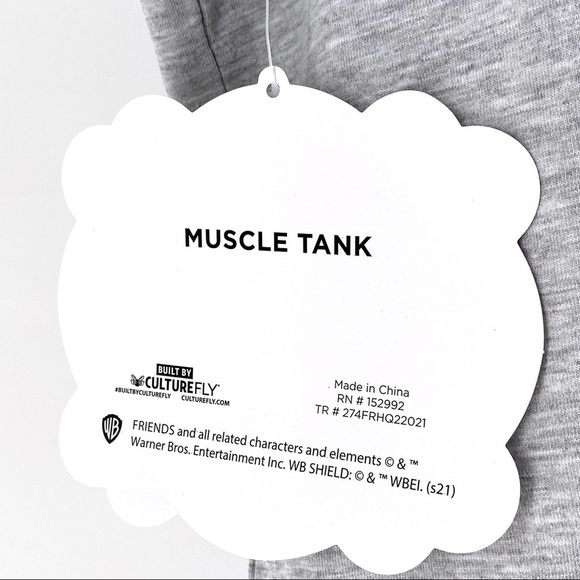 F.R.I.E.N.D.S Women's Plus Ringer Muscle Tank 3XL - Picture 6 of 6